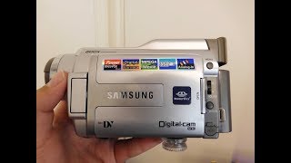 The samsung SCD27 miniDV camcorder [upl. by Alleris]