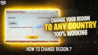 Change Your Region to Any Country How to Change Region PUBG MOBILE [upl. by Zailer976]