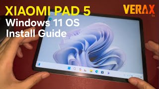 XIAOMI PAD 5 WINDOWS 11  INSTALL GUIDE ENGLIS PART 1 [upl. by Tyoh666]