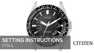 Citizen Watch Setting Instruction — H144 [upl. by Ardnac]