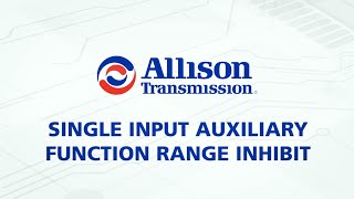 Single Input Auxiliary Function Range Inhibit  IO Function [upl. by Persson324]