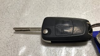 How to change a battery on a Vauxhall Opel Zafira key fob [upl. by Aliahkim]