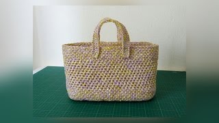 Making Plarn Bags Pattern 5 [upl. by Mersey856]