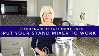 Creative uses for your KitchenAid Stand Mixer attachments wire whipdough hook [upl. by Querida]