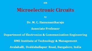 Lecture 1 Introduction to Microelectronic Circuits [upl. by Aicirpac]