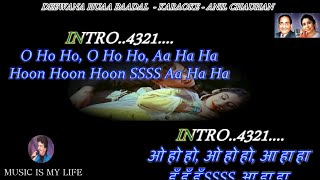 Deewana Hua Badal Karaoke Scrolling Lyrics Eng amp हिंदी [upl. by Voccola]