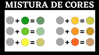 Mistura de cores Mistura de CINZA com Outra Cor DA QUE COR [upl. by Stafford]