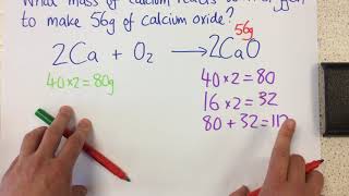 Calculating masses in reactions  p27 Chem [upl. by Porty]