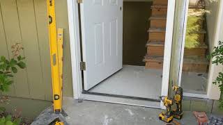 Jeld Wen Front Door Installation  Really crappy products and craftsmanship PART 1 [upl. by Schaffer]