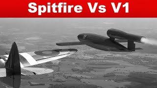 Spitfire vs V1 Flying Bomb  World War 2 Stories [upl. by Emorej]