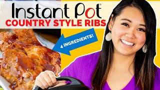 Instant Pot Country Style Ribs with 4 Ingredients [upl. by Roselyn]