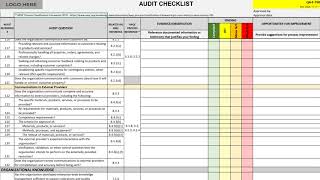 ISO 9001 Audit Checklist [upl. by Airel]