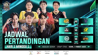 🔴LIVE  MDL ID S11  Regular Season  Minggu 1 Hari 1 [upl. by Haberman]