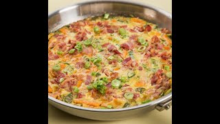 Frittata cu cartof dulce și bacon [upl. by Airlee]