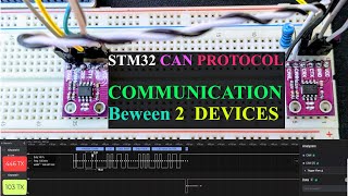 STM32 CAN Communication  NORMAL Mode [upl. by Onaivatco]