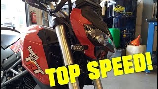 2018 Benelli TnT125  TOP SPEED [upl. by Rossie]