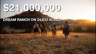 Elliot Land amp Cattle  24633Acre Ranch in California  A Sierra foothills Treasure [upl. by Ranite]