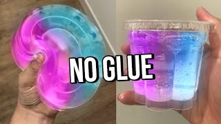 Testing VIRAL NO GLUE SLIMES How to make DIY NO GLUE slimes WATER SLIME amp 1 ingredient slime [upl. by Mala]