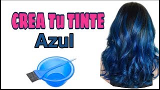 Como PREPARAR TINTE AZUL💆¡Pinta tu cabello SIN maltratarlo 🏡 [upl. by Bazar]