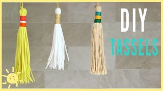 DIY  How To Make Tassels Perfect for Back to School [upl. by Anahsit238]