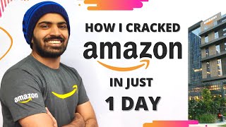 How I prepared for Amazon in just 1 Day 😱 My Amazon Interview Experience  Amazon Interview Question [upl. by Eissen]