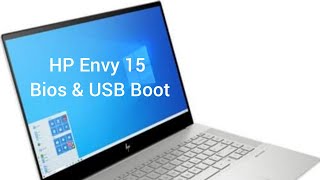 HP Envy 15 bios amp USB boot [upl. by Hanover]