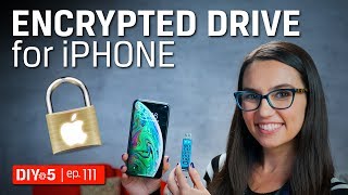 iPhone Tips  How to use a Secure USB drive on an iPad and iPhone  DIY in 5 Ep 111 [upl. by Valaria]