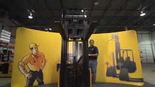 Total Warehouse Big Joe PDSR Walkie Reach Stacker [upl. by Eillah]