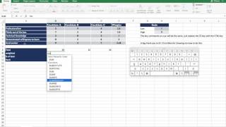 Basic Scoring Method Using Excel [upl. by Quintie]