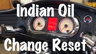 Indian Touring Motorcycle Info Center Oil Change Reset Procedures  Motorcycle Biker Podcast [upl. by Oxley]