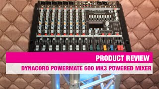 Review Dynacord PowerMate 600 MK3 Powered Mixer  Bax Music [upl. by Euqinmod]