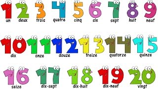 French Lesson  NUMBERS 120  Compter jusquà 20  Learn French [upl. by Mazlack741]