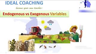 EXOGENOUS VS ENDOGENOUS VARIABLES ENGLISH [upl. by Hedvig533]