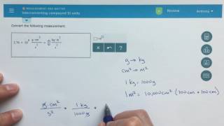 ALEKS  Interconverting Compound SI Units [upl. by Lisabeth]