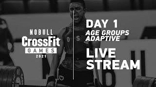 Tuesday Day 1 Age Group and Adaptive Events — 2021 NOBULL CrossFit Games [upl. by Prent]