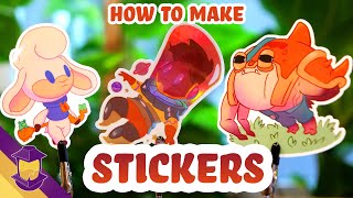 How I Make Stickers The BEST First Product for Artists [upl. by Gabriello]