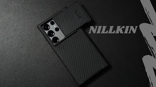 Samsung Galaxy S23 Ultra Case Review Nillkin Carbon Fiber S [upl. by Ynaffital]