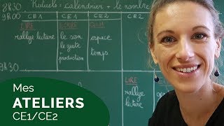 LES ATELIERS DE MA CLASSE DE CE1CE2 VLOG 24 [upl. by Akcinahs647]