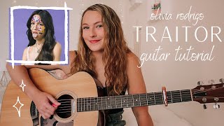 Olivia Rodrigo traitor Guitar Tutorial  Beginner Guitar Tutorial  Nena Shelby [upl. by Egamlat]