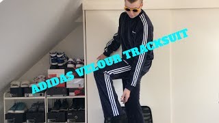 Full Velour Adidas Tracksuit [upl. by Oidivo695]