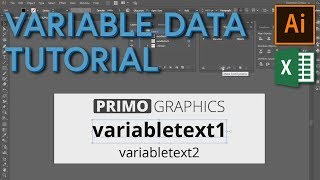 How to use variable data  Adobe Illustrator CC Tutorial [upl. by Ahsekal]