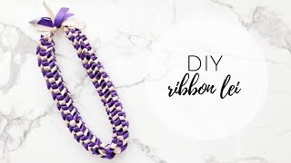 DIY Ribbon Lei Graduation Lei [upl. by Efeek703]