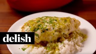 Baked Salsa Verde Chicken  Delish [upl. by Lohner]