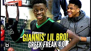 Giannis Watches His Lil Bro GO OFF Greek Freak 40 Alex Antetokounmpo Highlights [upl. by Phineas838]