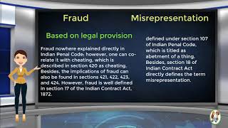 What is Difference Between Fraud amp Misrepresentation [upl. by Jala]