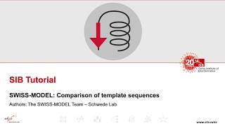 SWISSMODEL Tutorial Part V Comparison of template sequences [upl. by Ogu]