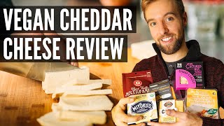 Which of these Vegan Cheddar Cheeses Tastes Best  Vegan Cheese Review [upl. by Davida]