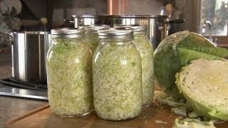 How to Make Sauerkraut  P Allen Smith Cooking Classics [upl. by Cinom538]