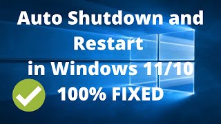 How To Fix Auto ShutdownRestart Problem On Windows 1110 In 2024 [upl. by Ahsoem]