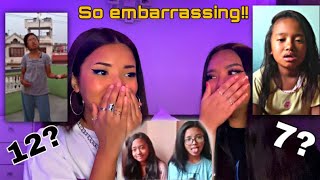 ✨Reacting to our childhood singing videos✨ You have to watch this [upl. by Nomar]